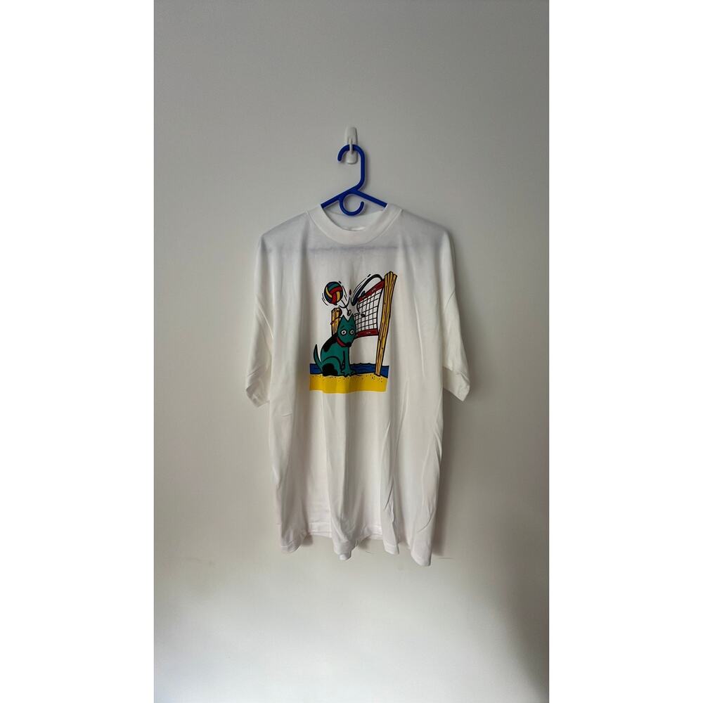 Single stitch GTE Visa volleyball tee, size XL